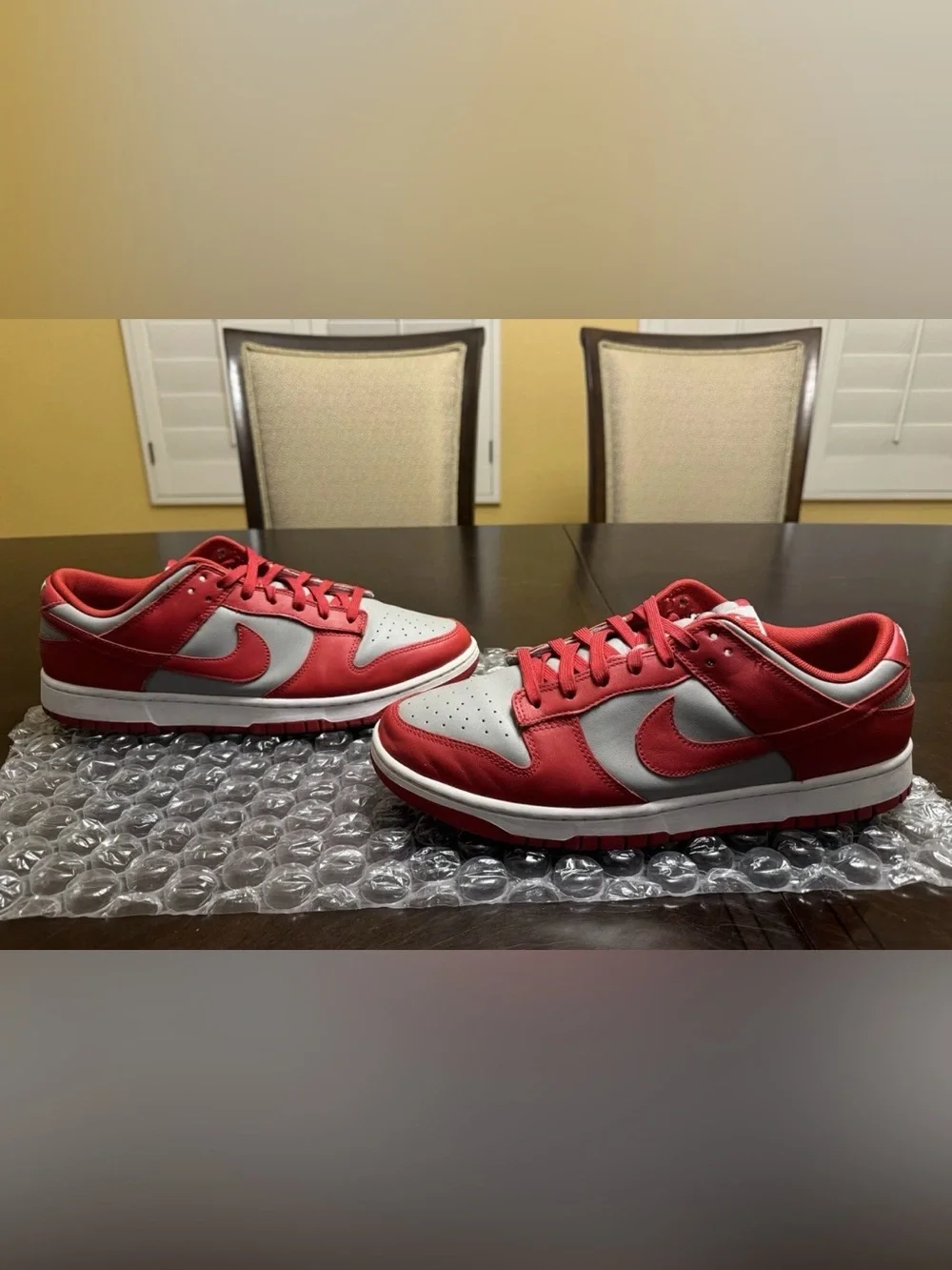 Nike Dunk Low UNLV University Red Gray Sneaker Shoes Size US 12